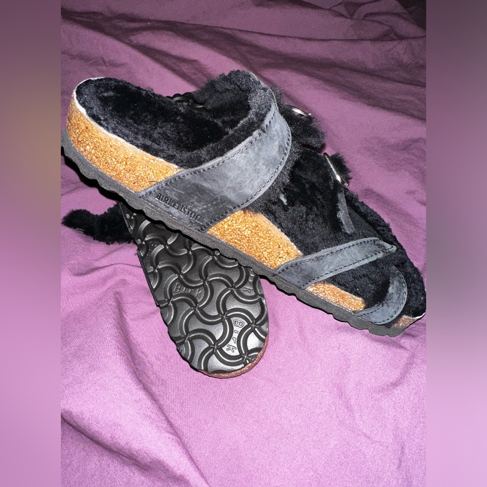 Birkenstock Mayari Shearling black size 37 - Picture 3 of 6